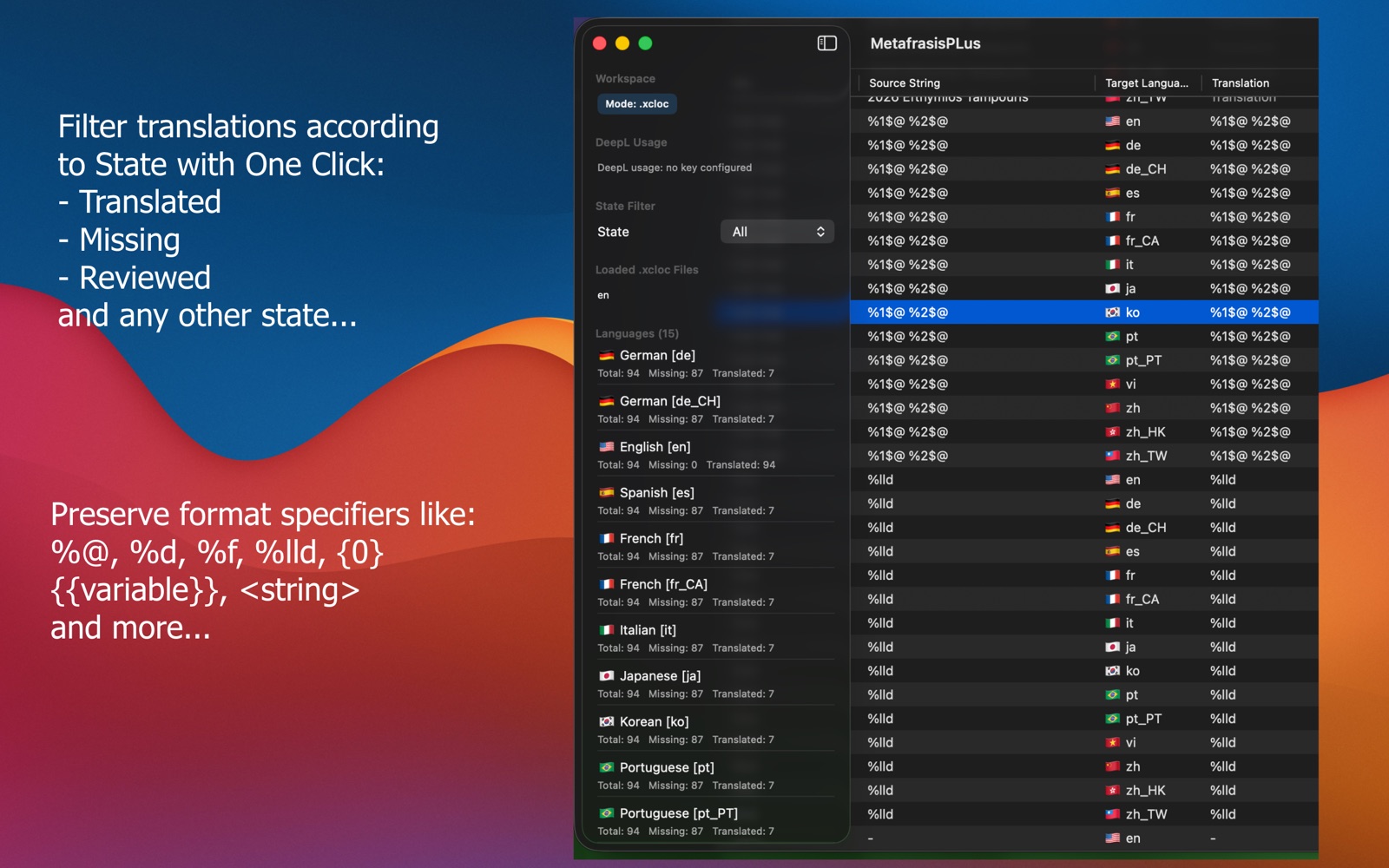 MetafrasisPLus app screenshot 1 on Mac